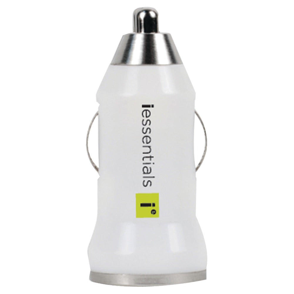 Iessentials Iphone And Ipod And Smartphone 1-amp Usb Car Charger (white)
