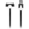 Iessentials Charge & Sync 30-pin Flat Cable 3.3ft (black)