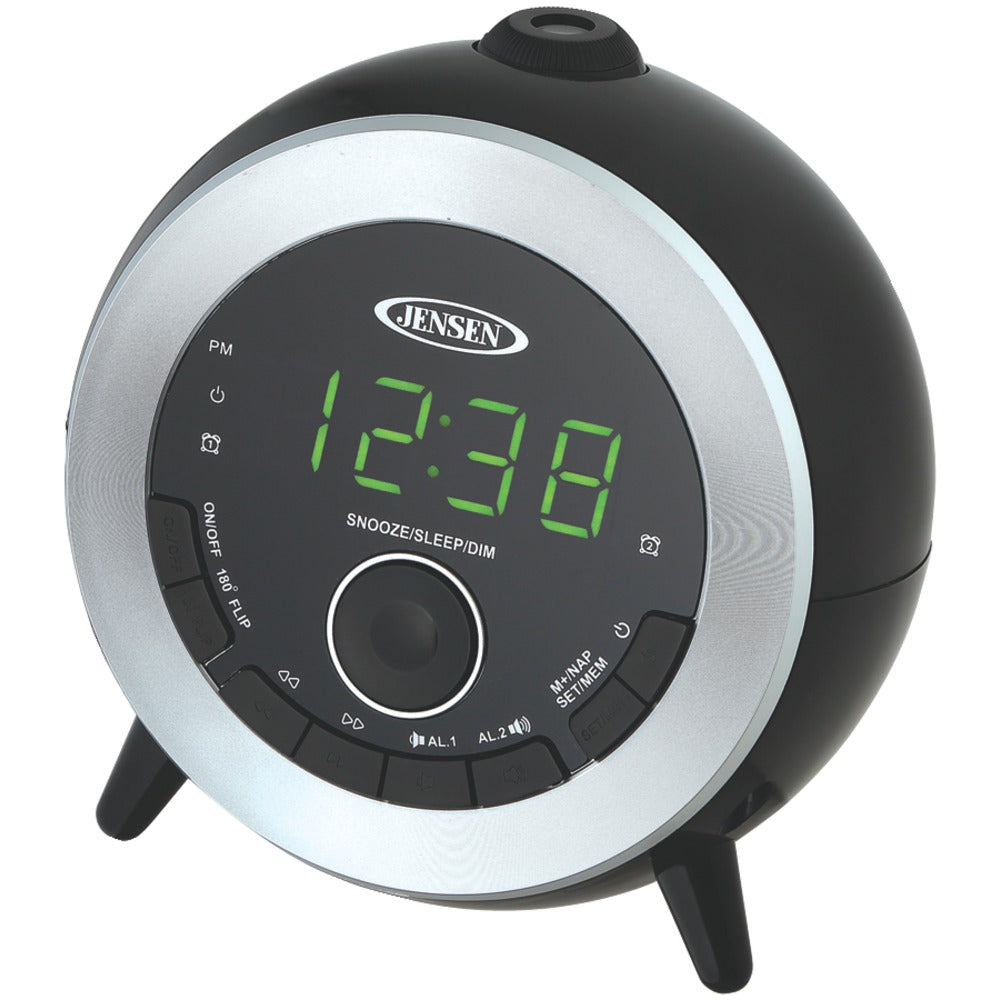 Jensen Dual Alarm Projection Clock Radio