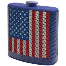 Ihome Rechargeable Flask-shaped Bluetooth Stereo Speaker With Custom Sound Case (flag)