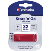 Verbatim Store 'n' Go Usb Flash Drive Red (32gb)