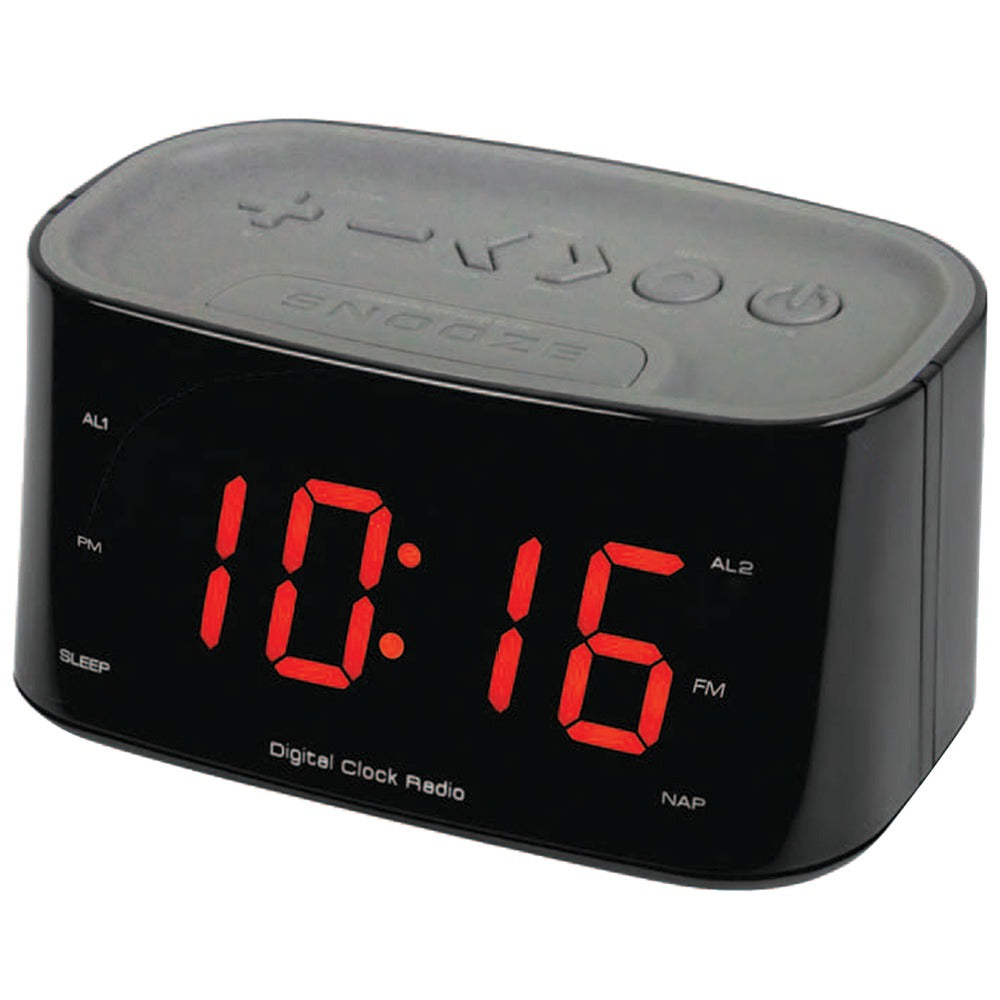 Sylvania 1.2" Bluetooth Dual Alarm Clock Radio (black)