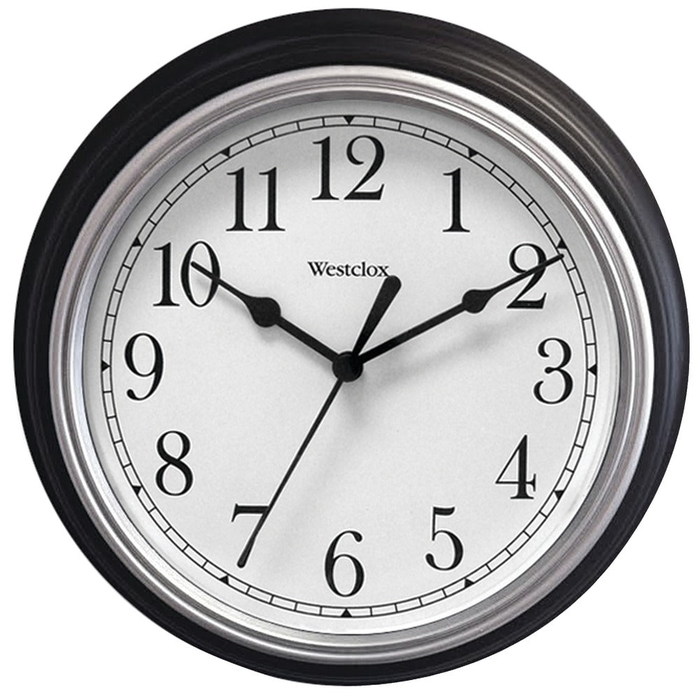 Westclox 9" Decorative Wall Clock (black)