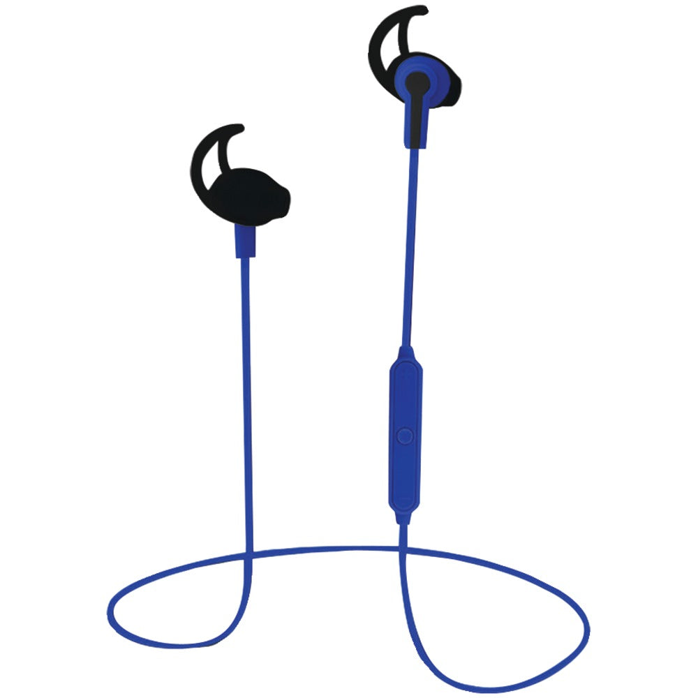 Naxa Performance Bluetooth Wireless Sport Earbuds With Ear Clip (blue)