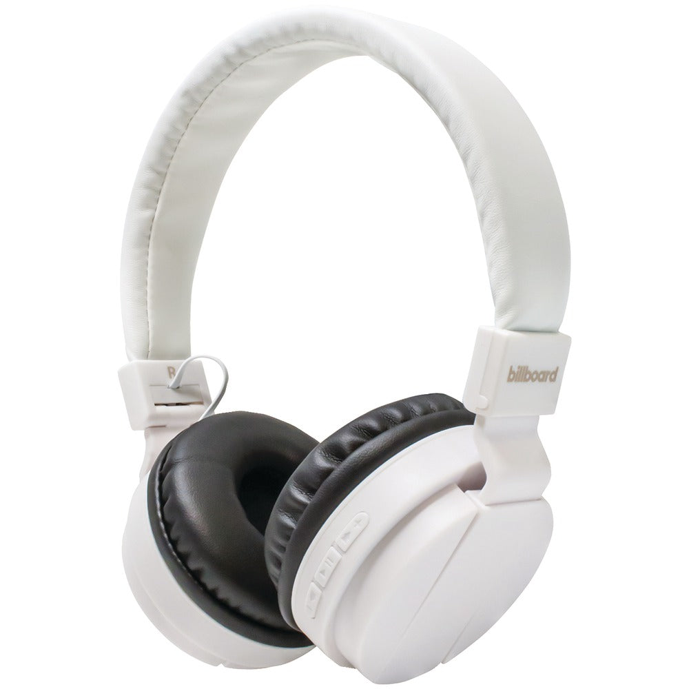 Billboard Large On-ear Bluetooth Headphones (white)