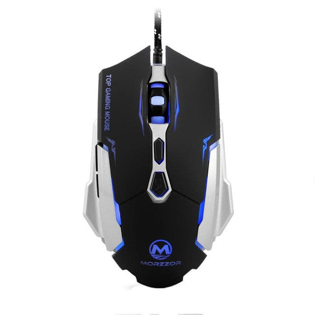 Gaming Mouse USB 2400DPI 7D Buttons LED Optical Wired Gaming Mouse For Mac PC Laptop High Quality Mouse For Office Gift #201