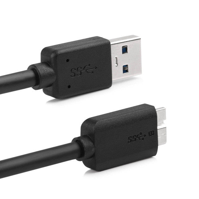 FORNORM USB 3.0 Male Transmission Data Cable Cord Adapter Converter With External Power Cable For Mobile Hard Drive Disk 65cm