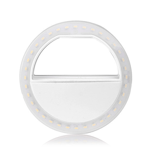 FORNORM USB Rechargeable 36 Led Camera Enhancing Photography Selfie Ring Flash Light for iPhone 8 7plus for Samsung Galaxy7 s8
