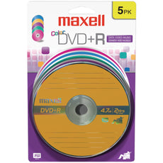 Maxell 4.7gb 120-minute Dvd+rs (5 Pk; Color Carded)