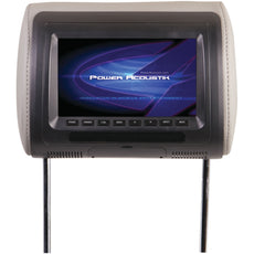 Power Acoustik Universal Headrest Monitor With Ir Transmitter & 3 Interchangeable Skins (7&#34;)