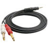 Pyle Pro 12-gauge 3.5mm Male Stereo To Dual 1 And 4&#039;&#039; Male Mono Y-cable Adapter 6ft