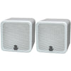 Pyle Home 4&#34; 200-watt Mini-cube Bookshelf Speakers (white)