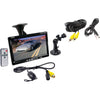 Pyle Pro 7&#34; Window Suction-mount Lcd Widescreen Monitor & Universal Mount Backup Color Camera With Distance-scale Line