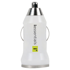 Iessentials Iphone And Ipod And Smartphone 1-amp Usb Car Charger (white)