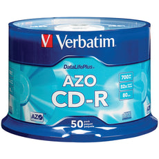 Verbatim 700mb 80-minute 52x Datalifeplus Cd-rs Branded 50-ct Spindle