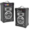 Pyle Pro Dual 800-watt Disco Jam Powered 2-way Pa Speaker System With Auxiliary Jack