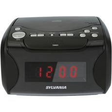 Sylvania Usb-charging Cd Dual Alarm Clock Radio