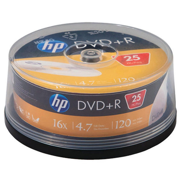 Hp 4.7gb 16x Dvd+rs (25-ct Cake Box Spindle) – osescom