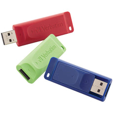 Verbatim 8gb Store &#039;n&#039; Go Usb Flash Drives 3 Pk