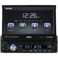 Soundstorm 7&#34; Single-din In-dash Dvd Receiver With Motorized Touchscreen Digital Tft Monitor (with Bluetooth)