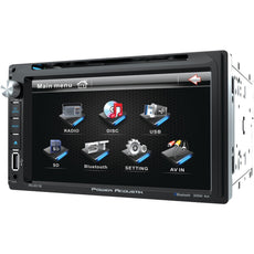 Power Acoustik 6.5&#34; Double-din In-dash Lcd Touchscreen Dvd Receiver (with Bluetooth)