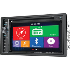 Power Acoustik 6.2&#34; Double-din In-dash Gps Navigation Lcd Touchscreen Dvd Receiver With Bluetooth