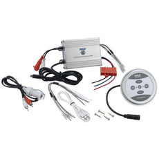 Pyle Hydra Series 2-channel 600-watt Water-resistant Class Ab Marine Amp With Bluetooth