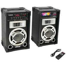 Pyle Pro Dual 800-watt Disco Jam Powered Two-way Pa Bluetooth Speaker System