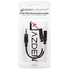 Azden I-coustics Hx-mi Trrs Microphone And Headphone Interface Cable For Smartphones & Tablets