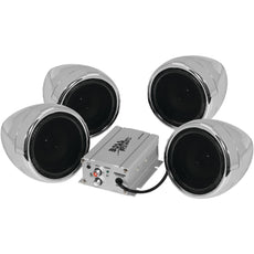 Boss Audio 1000-watt Chrome Motorcycle And All-terrain Speaker & Amp System (bluetooth Audio Streaming)