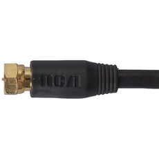 Rca Rg6 Coaxial Cable (6ft; Black)