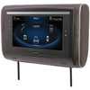 Power Acoustik 9&#34; Lcd Universal Headrest With Ir & Fm Transmitters & 3 Interchangeable Skins (dvd Player)