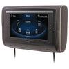 Power Acoustik 9&#34; Lcd Universal Headrest With Ir & Fm Transmitters & 3 Interchangeable Skins (monitor Only)