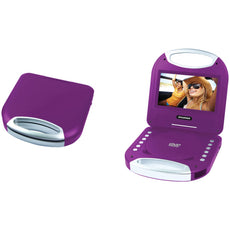 Sylvania 7&#34; Portable Dvd Player With Integrated Handle (purple)