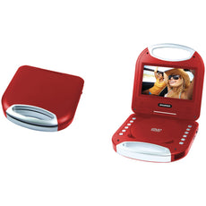 Sylvania 7&#34; Portable Dvd Player With Integrated Handle (red)