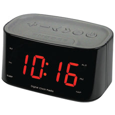 Sylvania 1.2&#34; Bluetooth Dual Alarm Clock Radio (black)