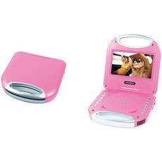 Sylvania 7&#34; Portable Dvd Player With Integrated Handle (pink)