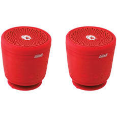 Coleman Aktiv Sounds Tws Waterproof Bluetooth Speaker (red; 2 Pk)
