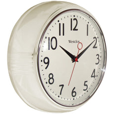 Westclox 9.5&#34; Retro Wall Clock
