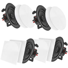 Pyle Home 10&#34; Bluetooth Ceiling And Wall Speakers 4 Pk