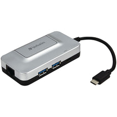 Verbatim 3-port Usb-c Hub With Gigabit Ethernet