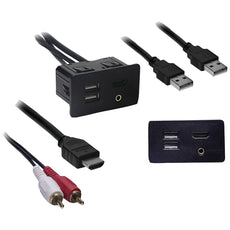 Axxess Ford Usb And Auxiliary And Hdmi Knockout Replacement Panel