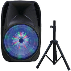 Supersonic 15&#34; Portable Bluetooth Dj Speaker With Stand