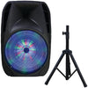 Supersonic 15&#34; Portable Bluetooth Dj Speaker With Stand