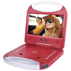 Sylvania 10&#34; Portable Dvd Player With Integrated Handle (red)