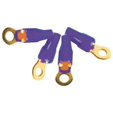 Db Link 4-gauge 5 And 16&#34; Ring Terminals 4 Pk (nickel Plated 2 Blue & 2 Gray)