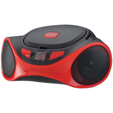 Sylvania Bluetooth Portable Cd Radio Boom Box (red)