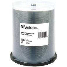 Verbatim Hub-printable 700mb 80-minute 52x Cd-rs 100-ct Spindle