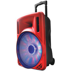 Supersonic 12&#34; Portable Bluetooth Dj Speaker (red)
