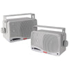 Pyle Marine-grade 3.5&#34; 200-watt 3-way Speaker System With Bluetooth (white)